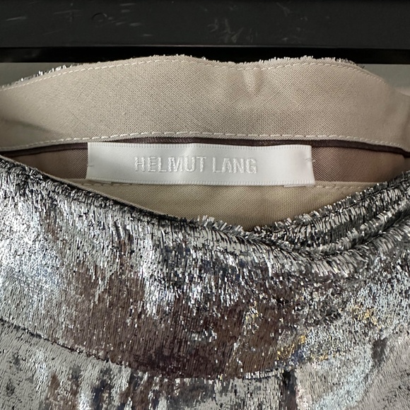 Helmet Lang RARE Velvet Liquid Silver Pants - Picture 3 of 8